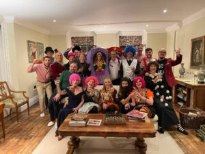 christmas / new year parties; a lot of fun but a lot of hard work